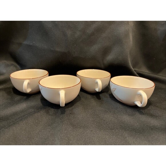 Lot of 5 VTG MCM Winfield Passion Flower the Creamer with 4 Coffee Cups USA - Picture 8 of 16